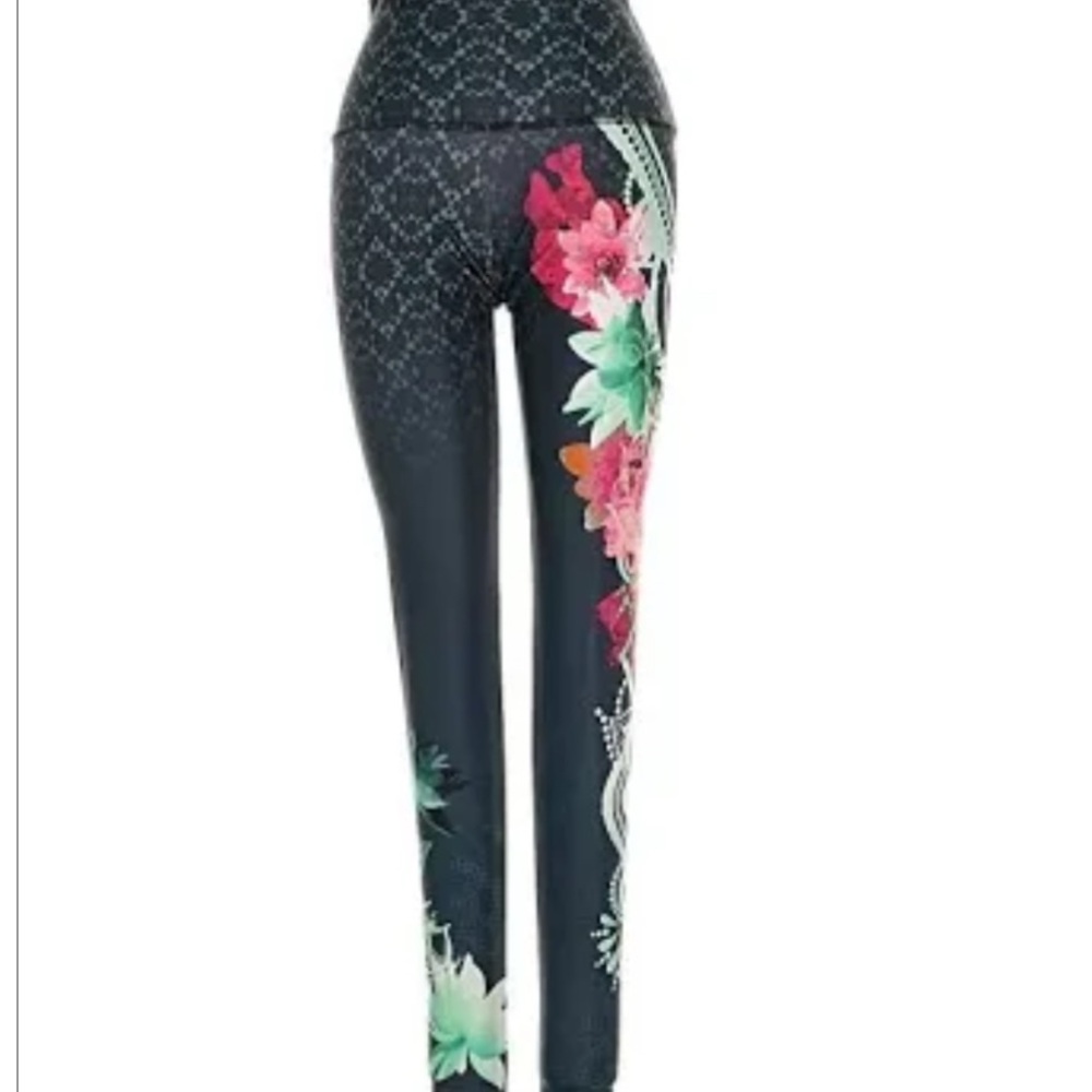 Onzie Flow Floral Print Women's high rise yoga legging